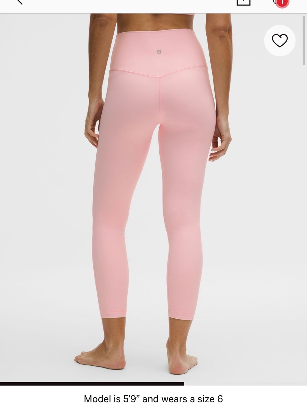 lululemon athletica High-Rise 25 inch inseam strawberry milk Leggings
